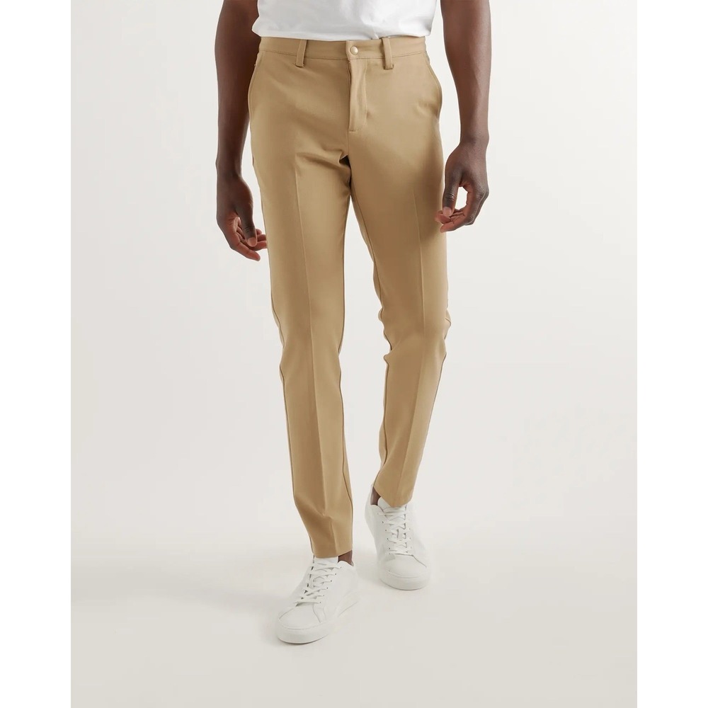 Quince Ultra Stretch 24/7 Performance‎ Smart Chinos Khaki Athletic Taper 34x28